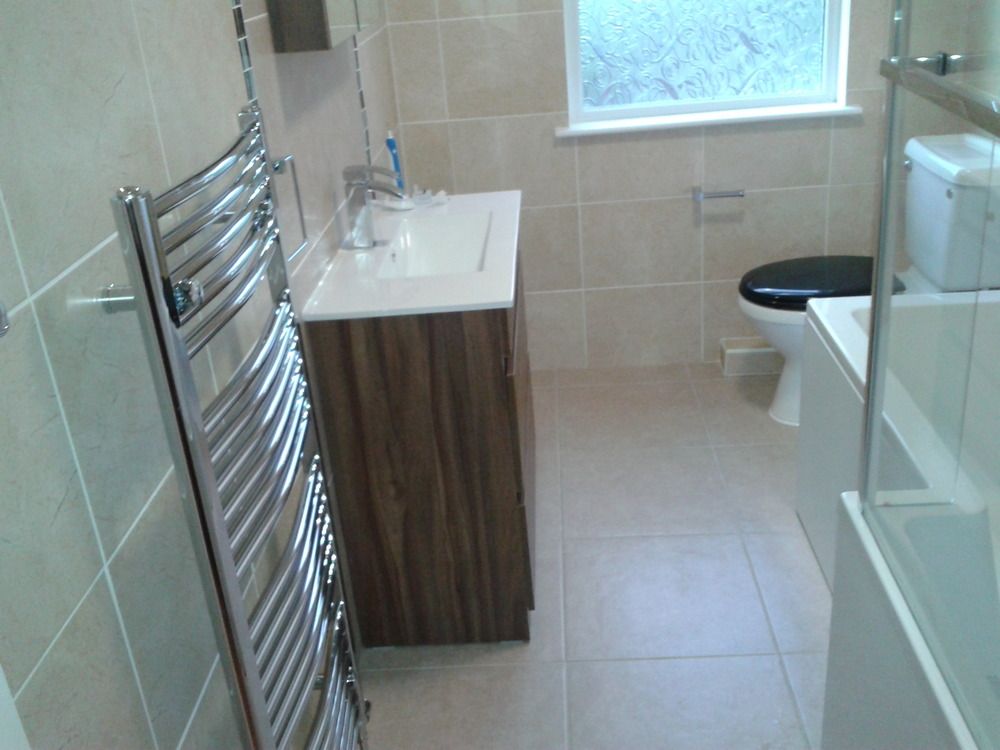 Completed bathroom renovation